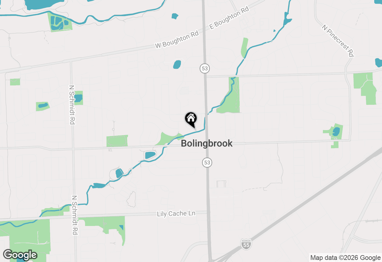 Map of 127 Monticello Circle, Bolingbrook, IL 60440