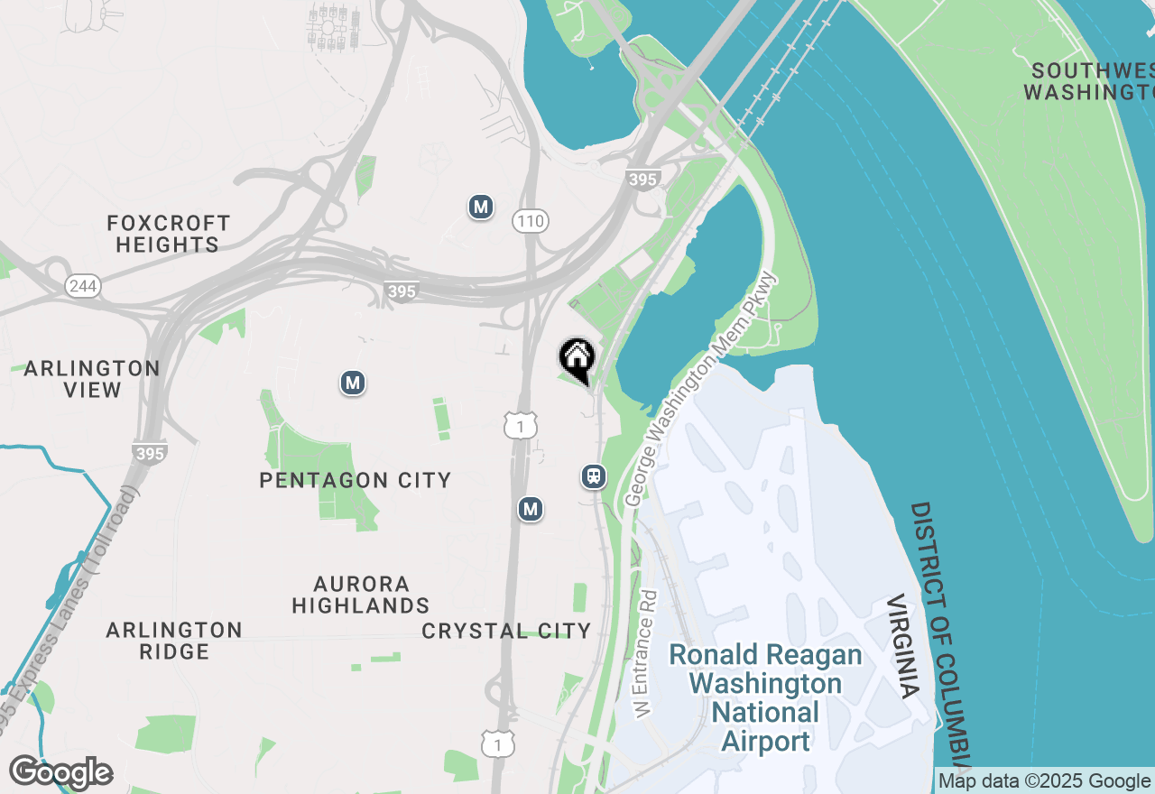 Map of 1200 Crystal Drive #1513, Arlington, VA 22202