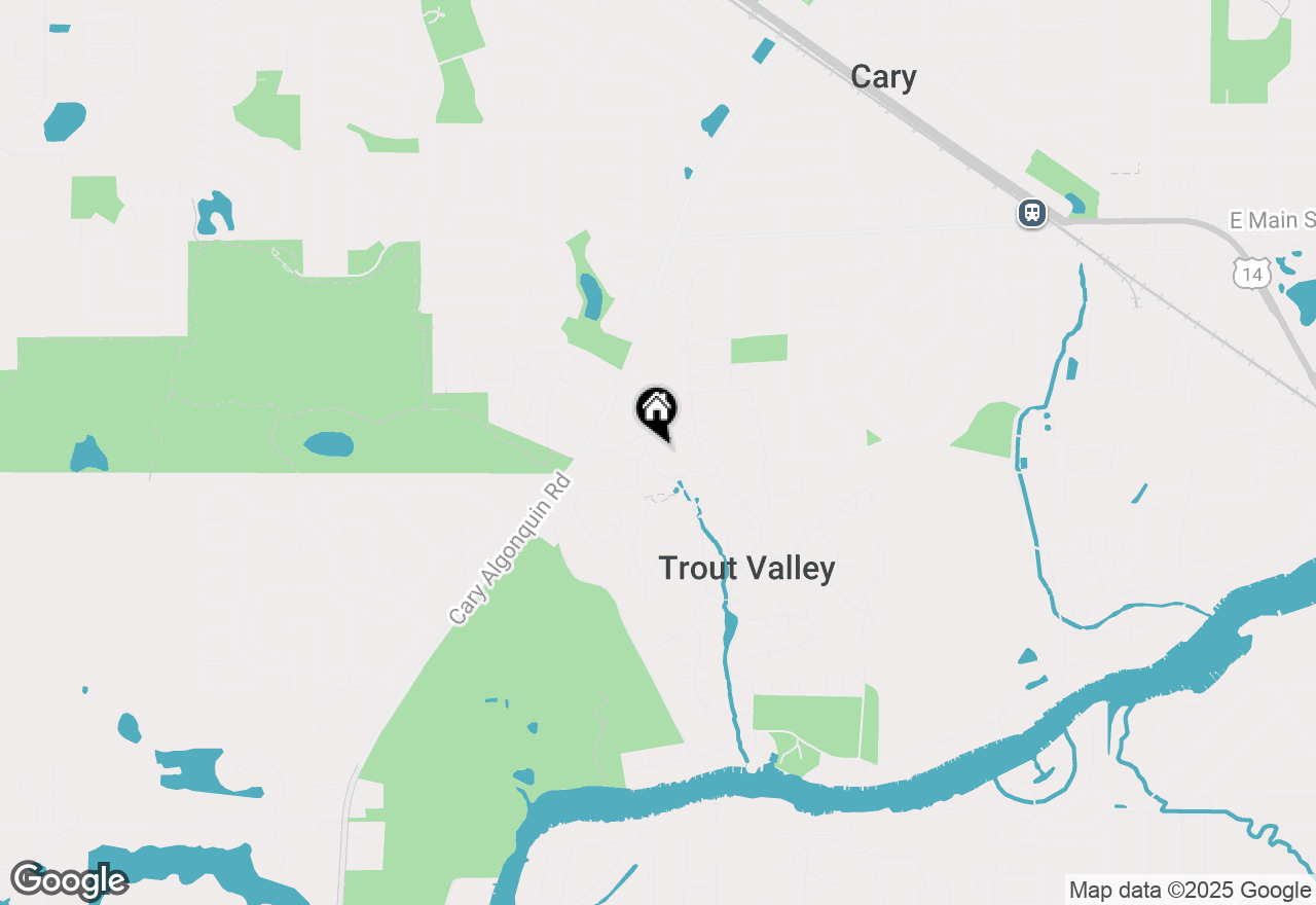 Map of 168 Rainbow Lane, Trout Valley, IL 60013