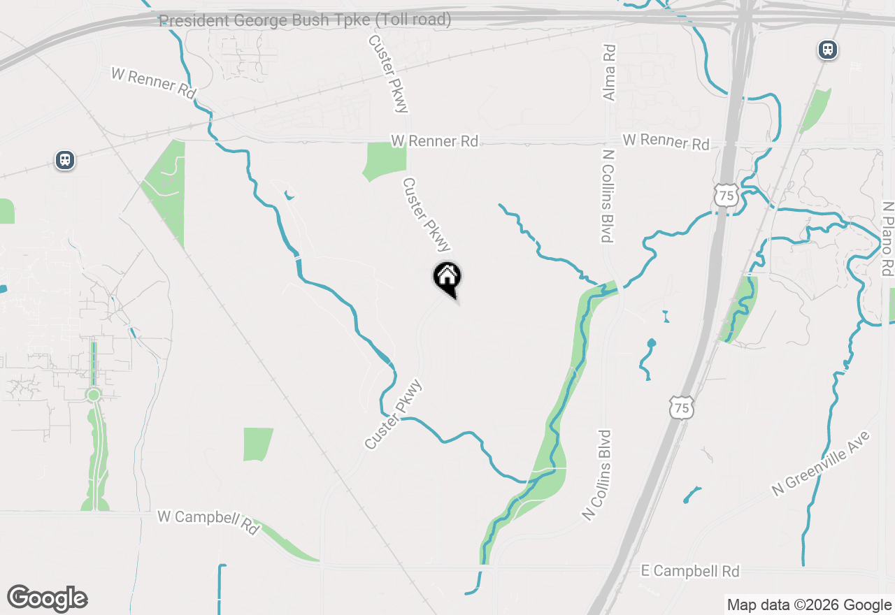 Map of 2602 Custer Parkway #D, Richardson, TX 75080