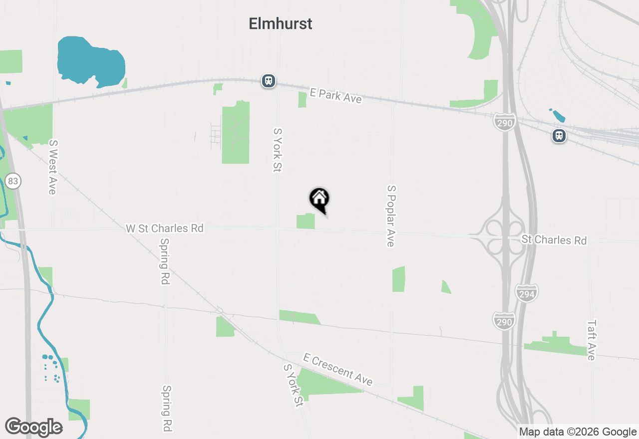 Map of 333 S Arlington Avenue, Elmhurst, IL 60126