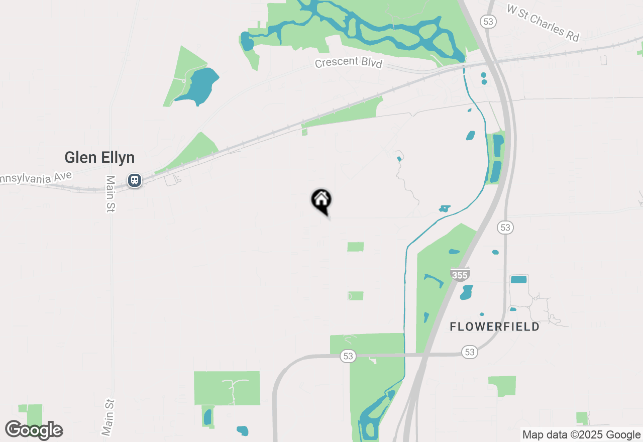 Map of 885 Glen Oak Avenue, Glen Ellyn, IL 60137