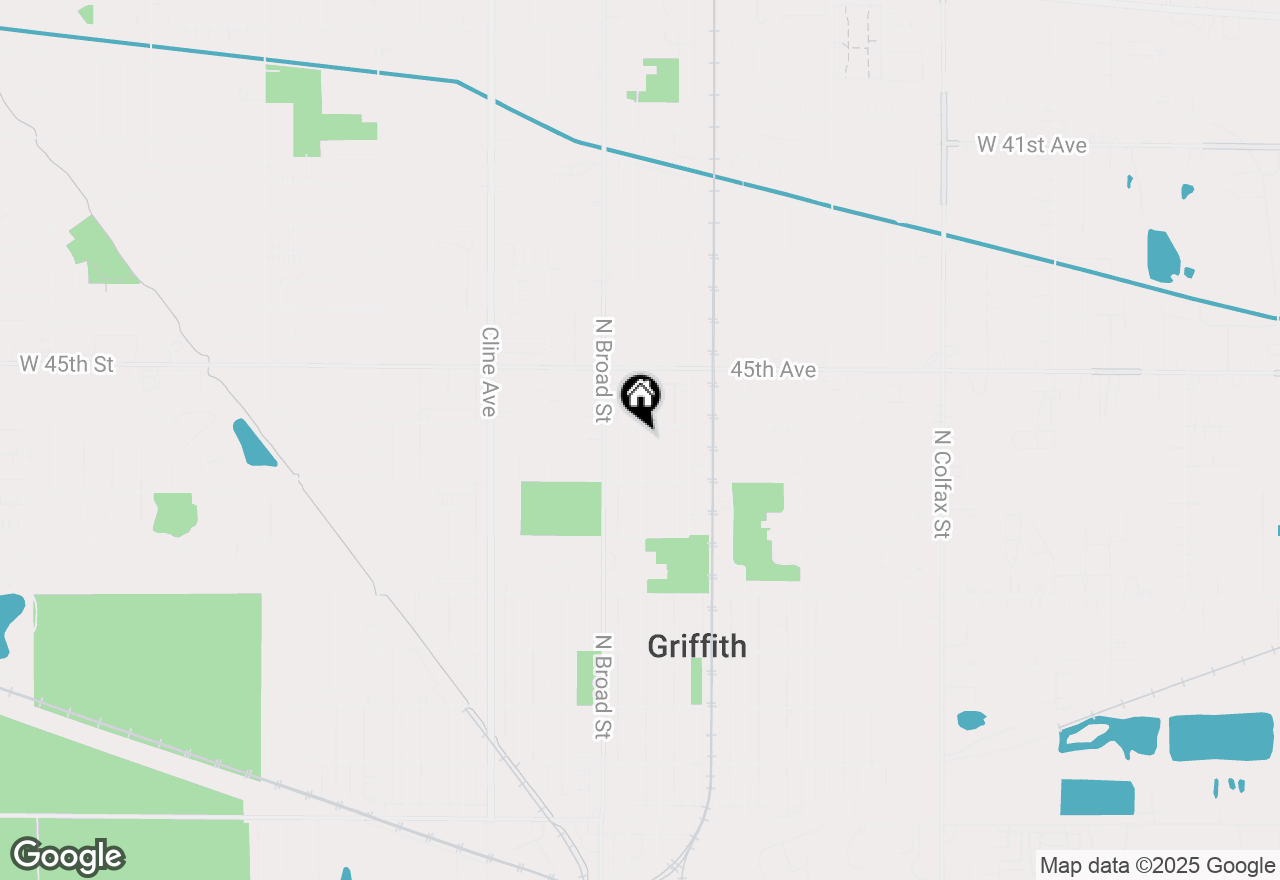 Map of 739 N Lafayette Street, Griffith, IN 46319