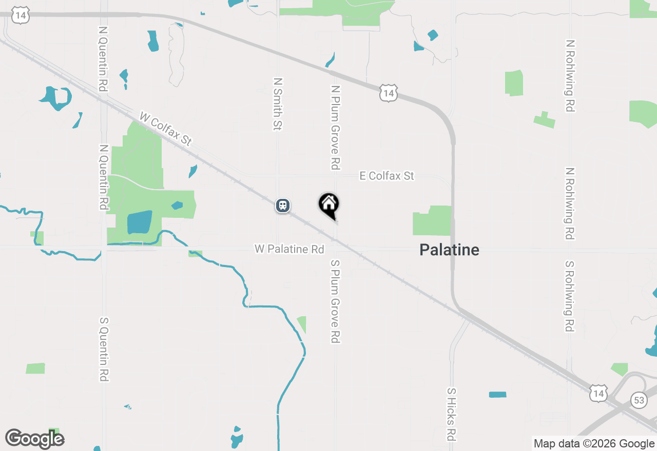 Map of 50 N Plum Grove Road #606E, Palatine, IL 60067