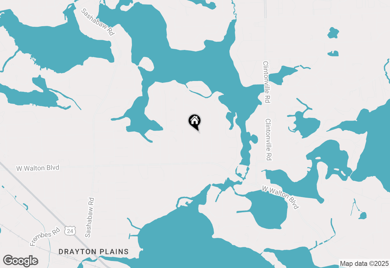 Map of 3680 Shoals Street, Waterford, MI 48329