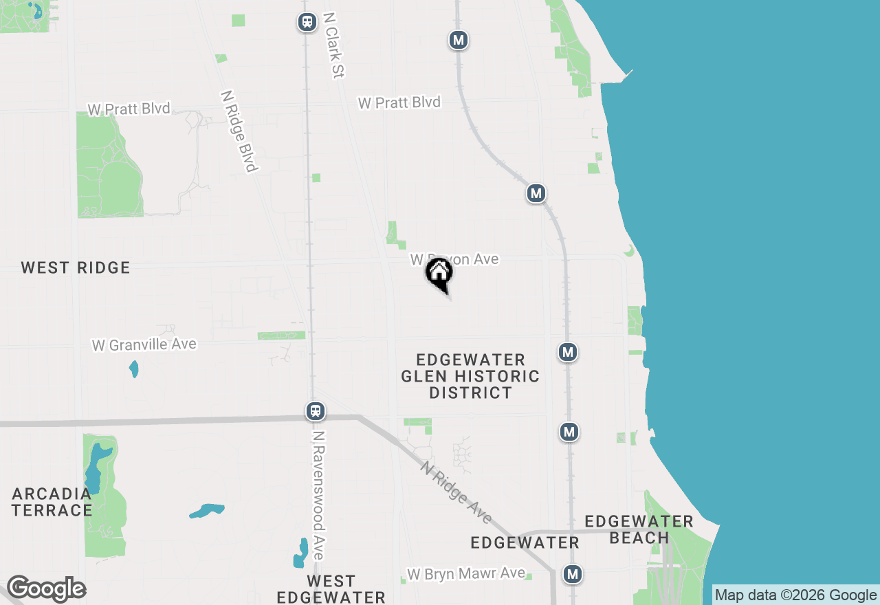 Map of 1449 W Rosemont Avenue #2, Chicago, IL 60660