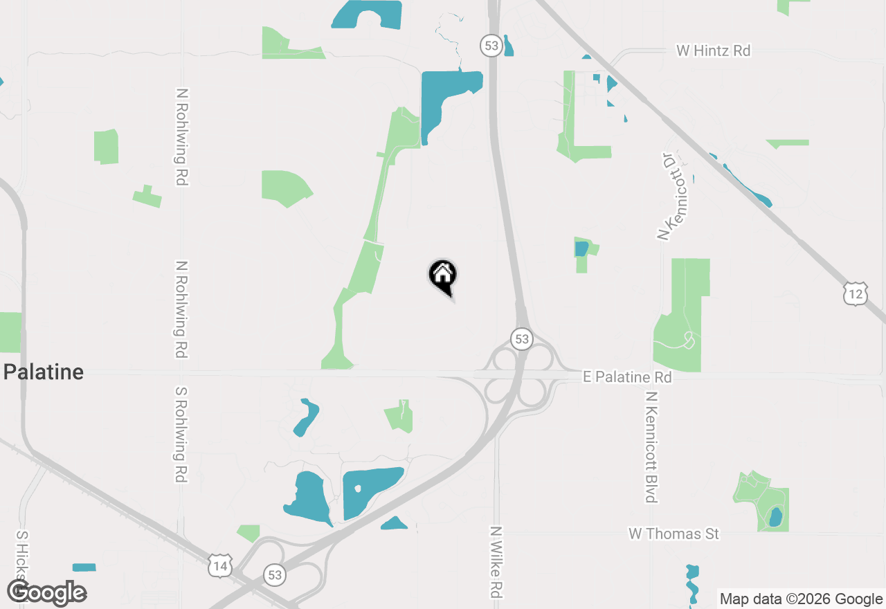 Map of 1441 E Joan Drive, Palatine, IL 60074