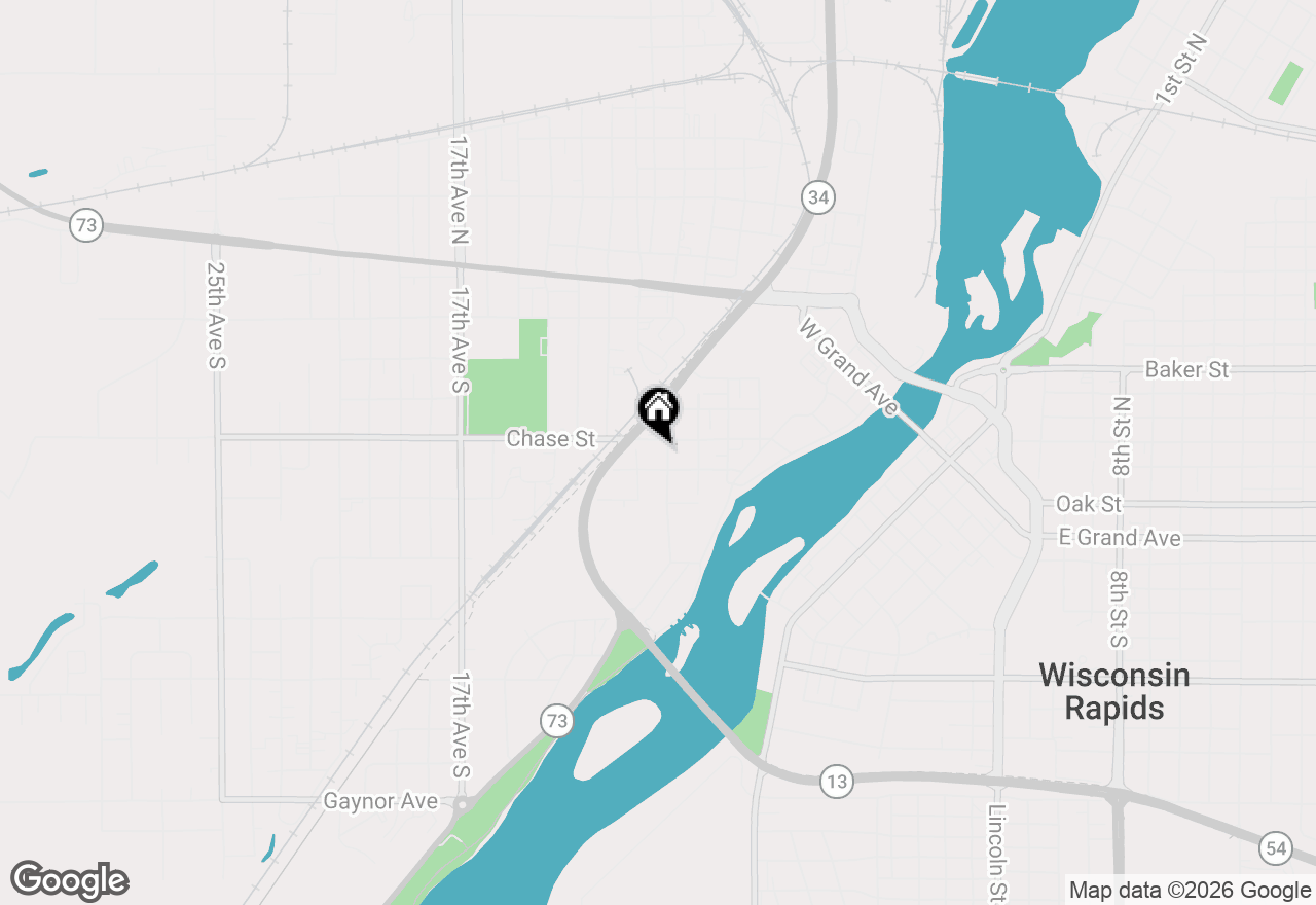Map of 530 10th Ave S, Wisconsin Rapids, WI 54495