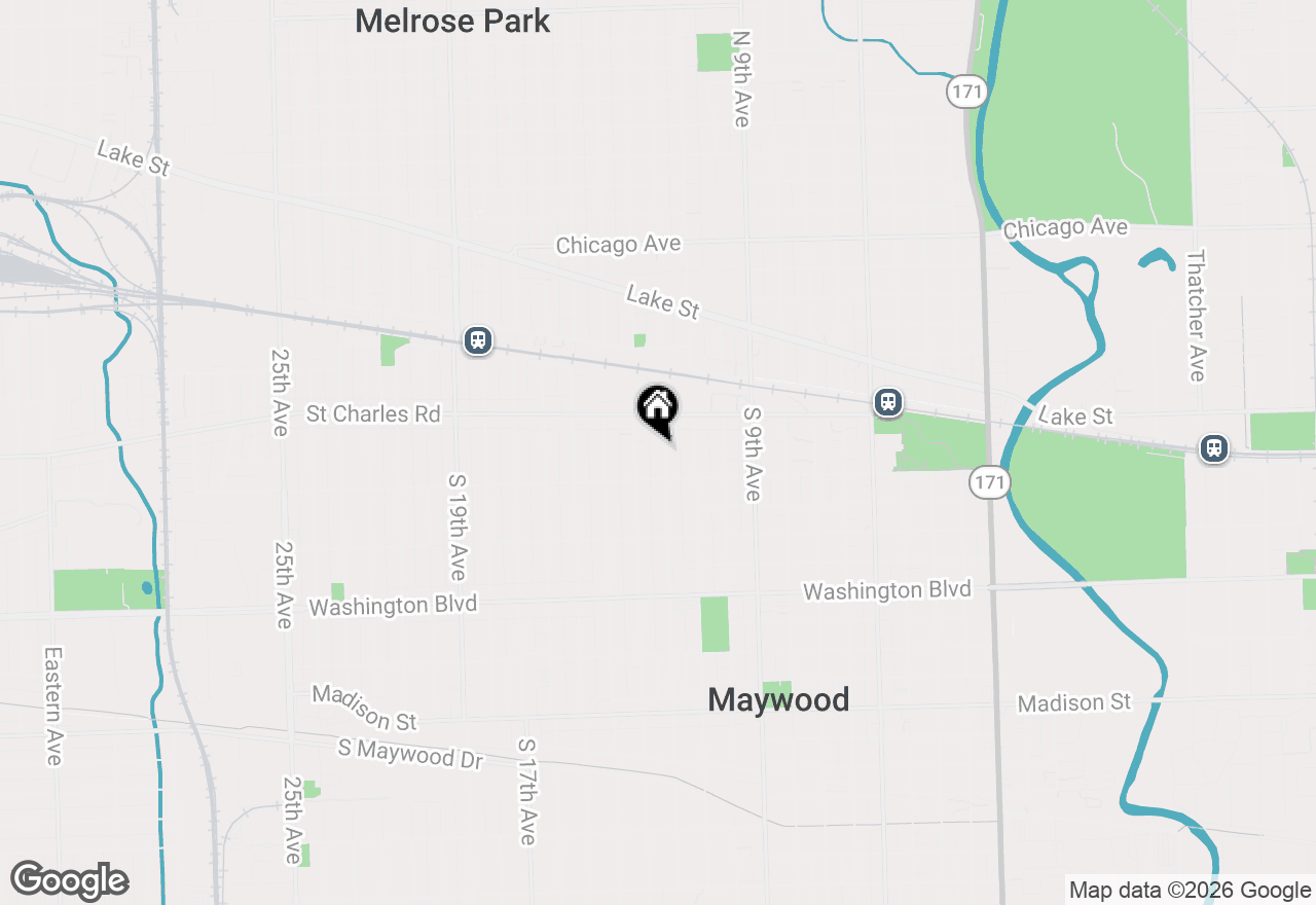 Map of 128 S 12th Avenue, Maywood, IL 60153