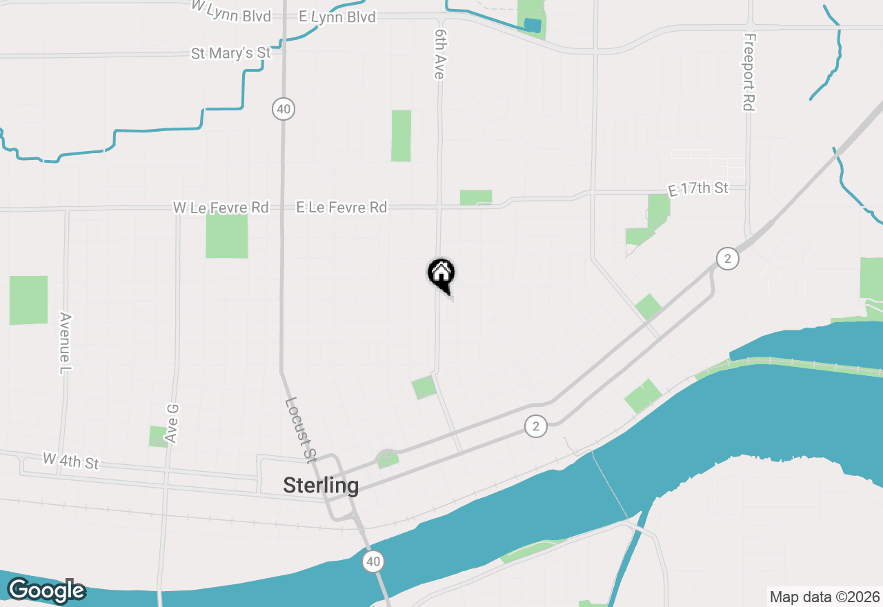 Map of 1112 6th Avenue, Sterling, IL 61081