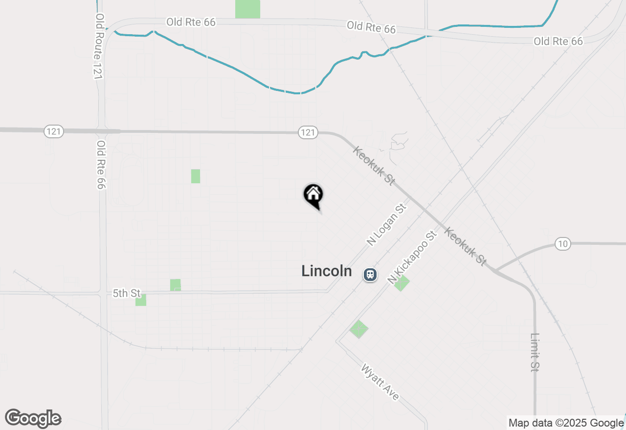 Map of 215 N Union Street, Lincoln, IL 62656