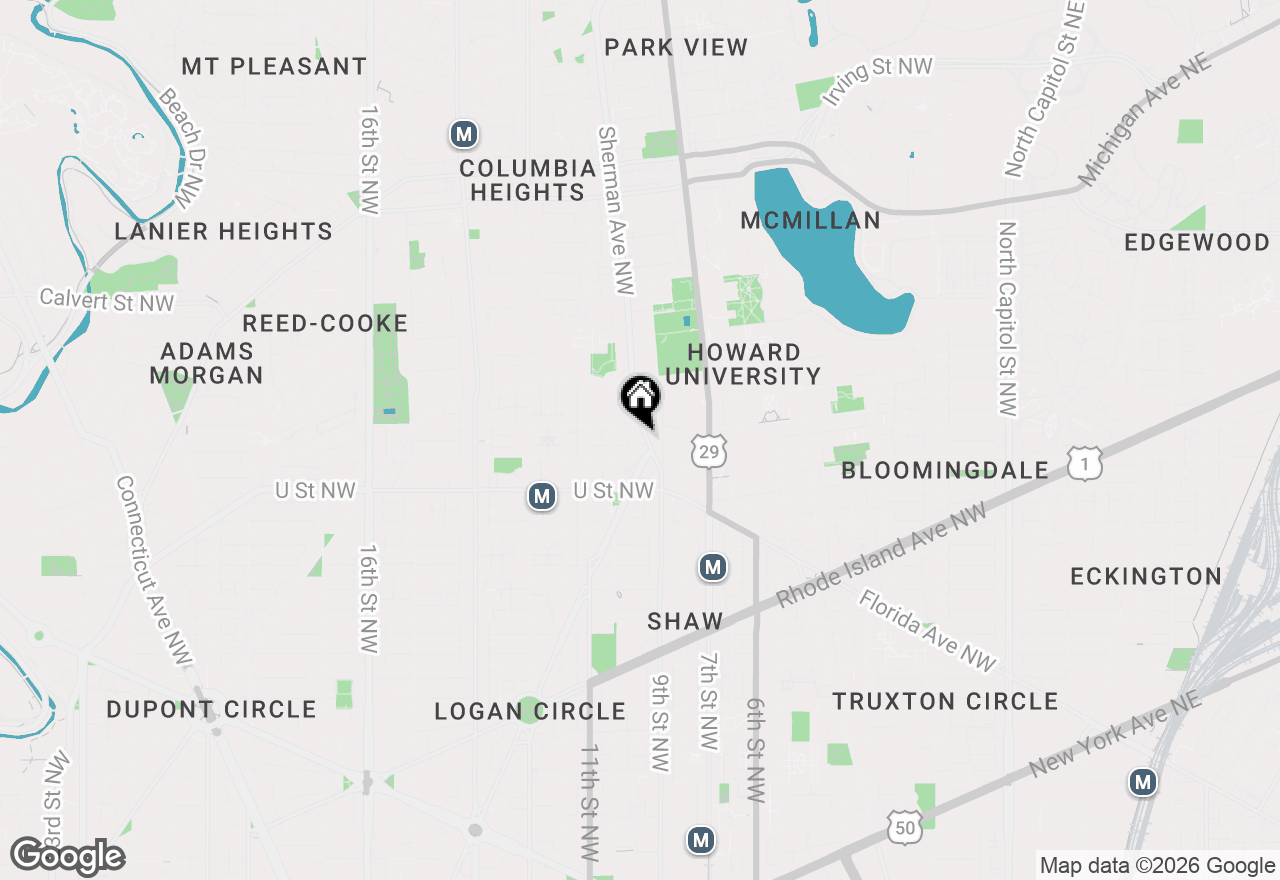 Map of 2120 Vermont Avenue Nw #4, Washington, DC 20001