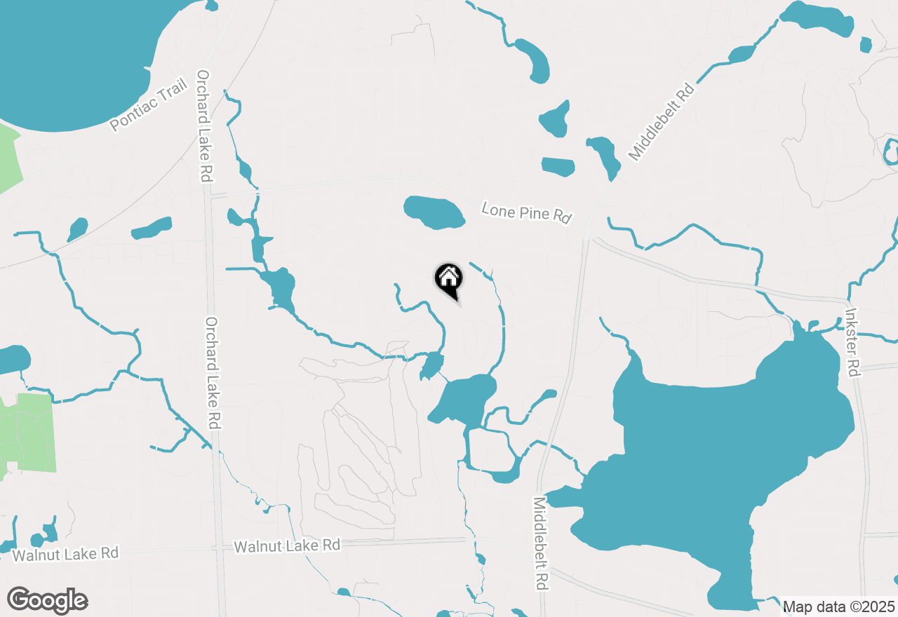 Map of 3277 Bloomfield Park Drive, West Bloomfield, MI 48323