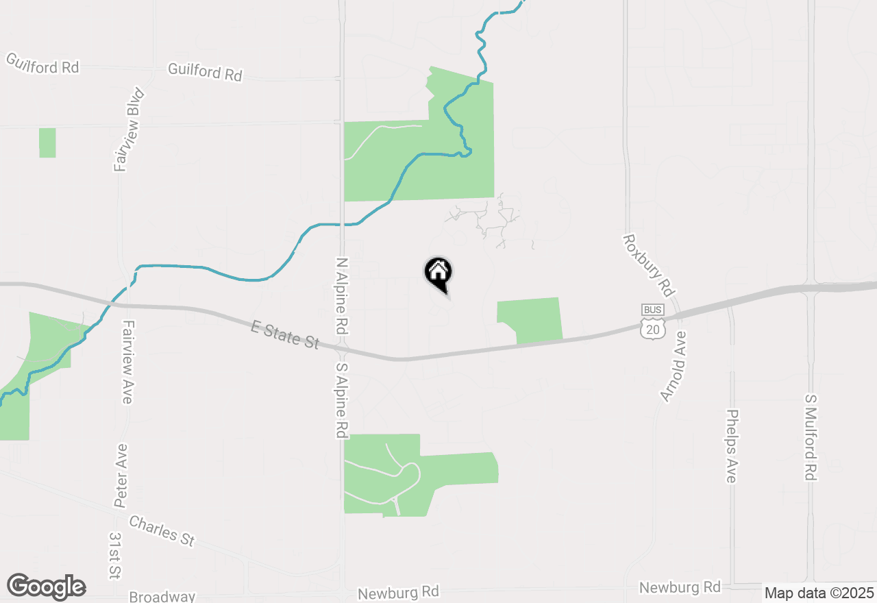 Map of 229 Flintridge Drive, Rockford, IL 61107