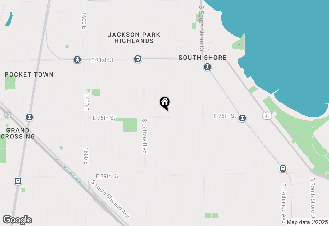 Map of 7444 S Merrill Avenue, Chicago, IL 60649
