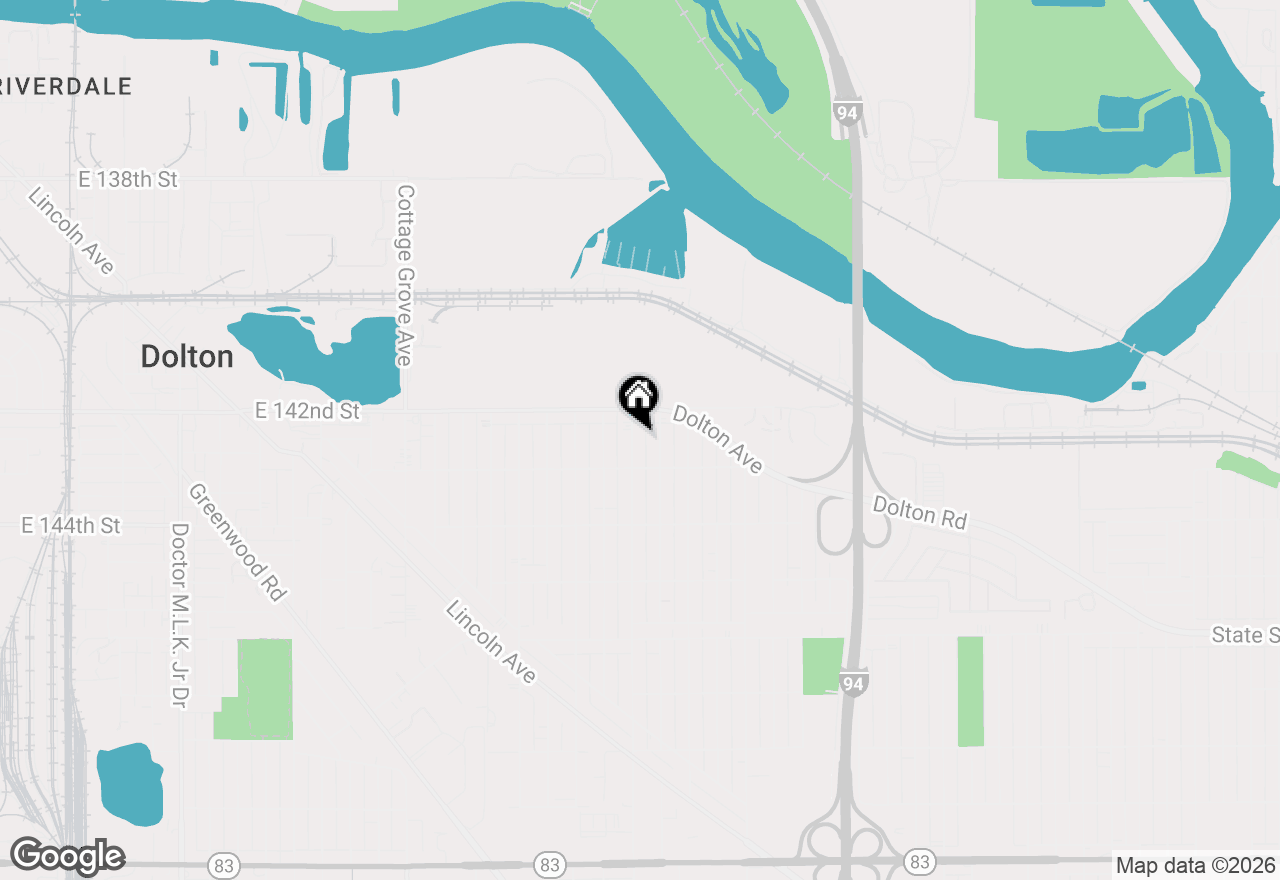 Map of 14227 Woodlawn Avenue, Dolton, IL 60419