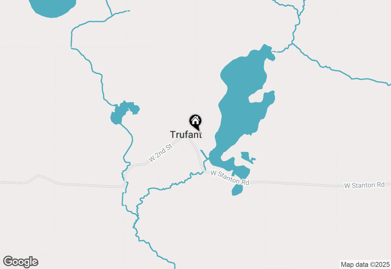 Map of 117 N E Street, Trufant, MI 49347