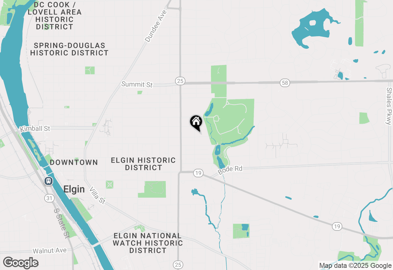 Map of 650 Park Street, Elgin, IL 60120