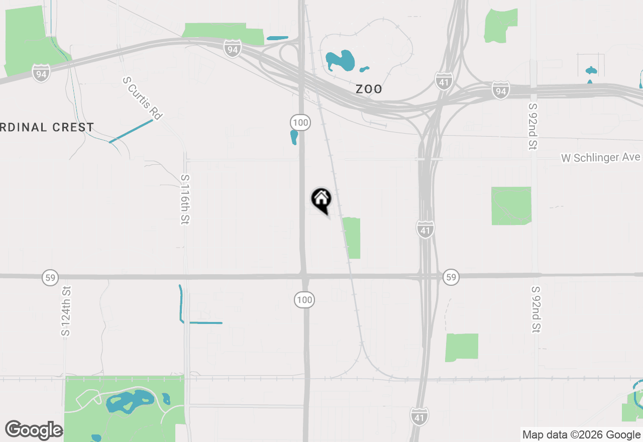 Map of 1104 S 107th St, West Allis, WI 53214