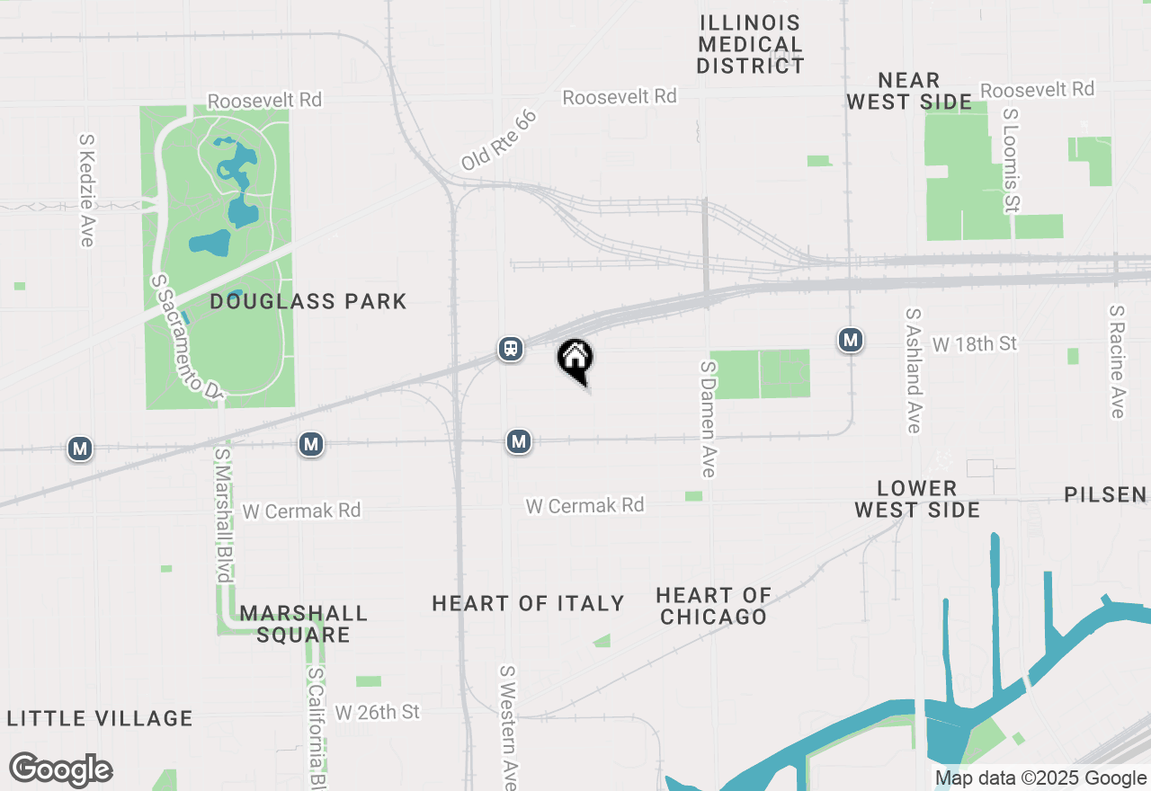 Map of 2236 W 19th Street, Chicago, IL 60608