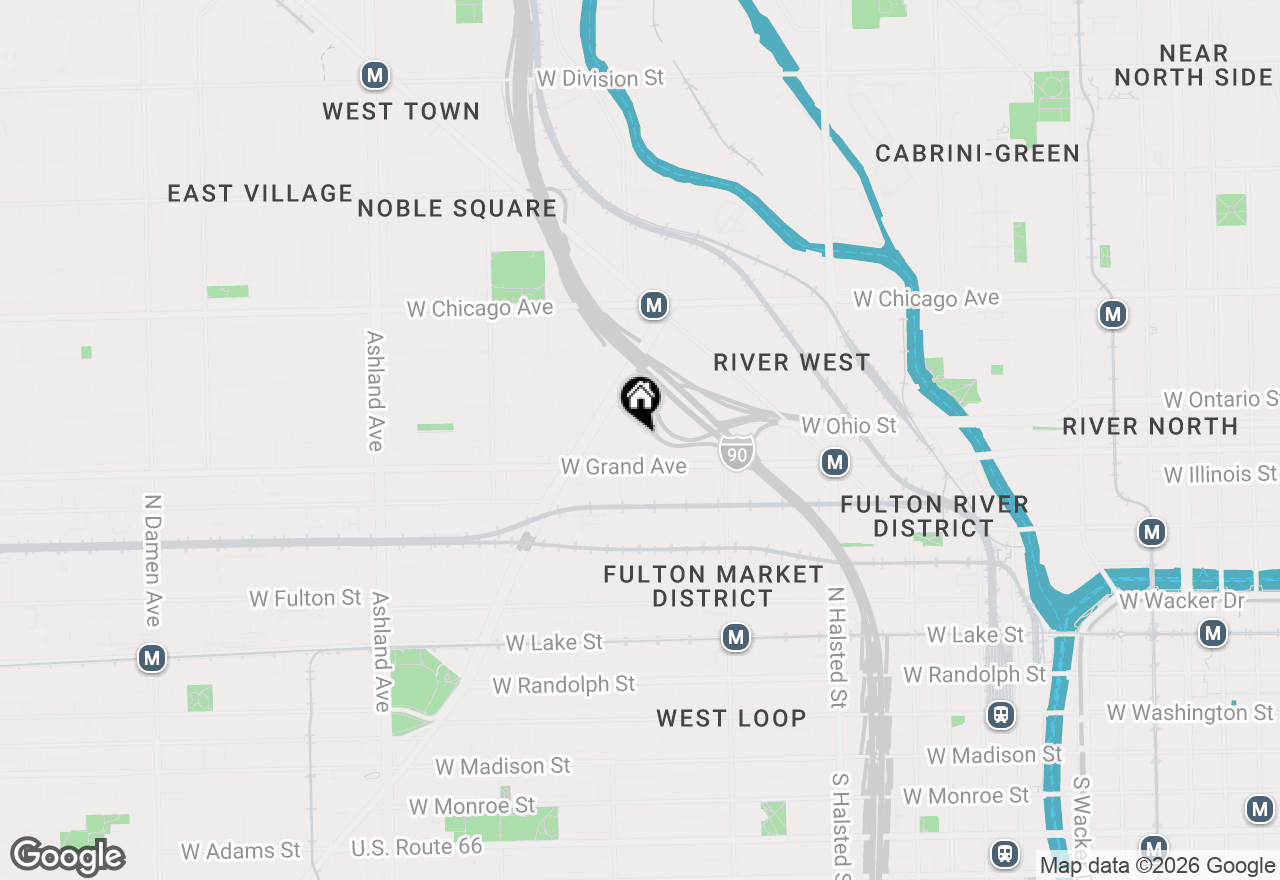 Map of 524 N May Street #3, Chicago, IL 60642