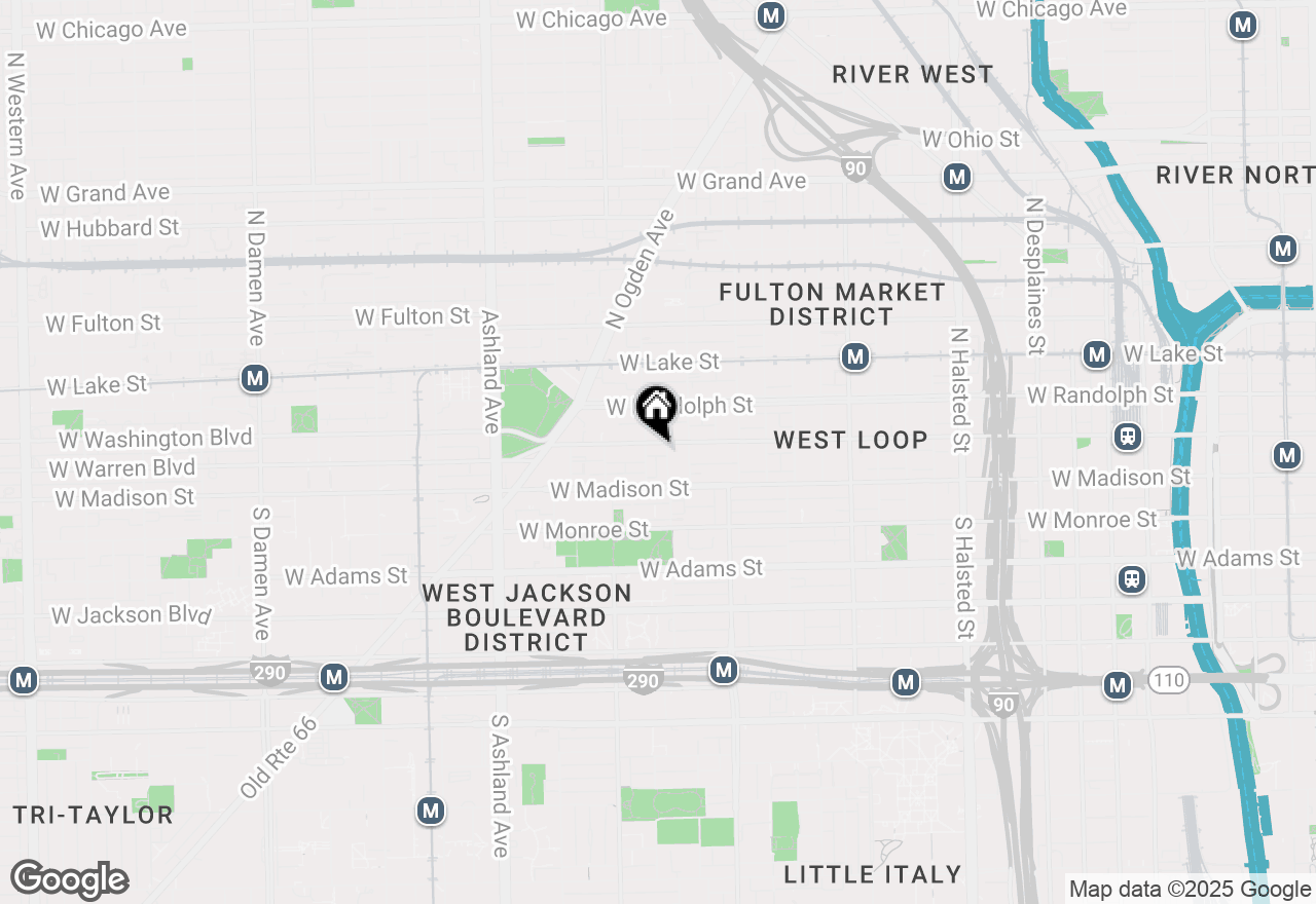 Map of 1301 W Washington Boulevard #508, Chicago, IL 60607