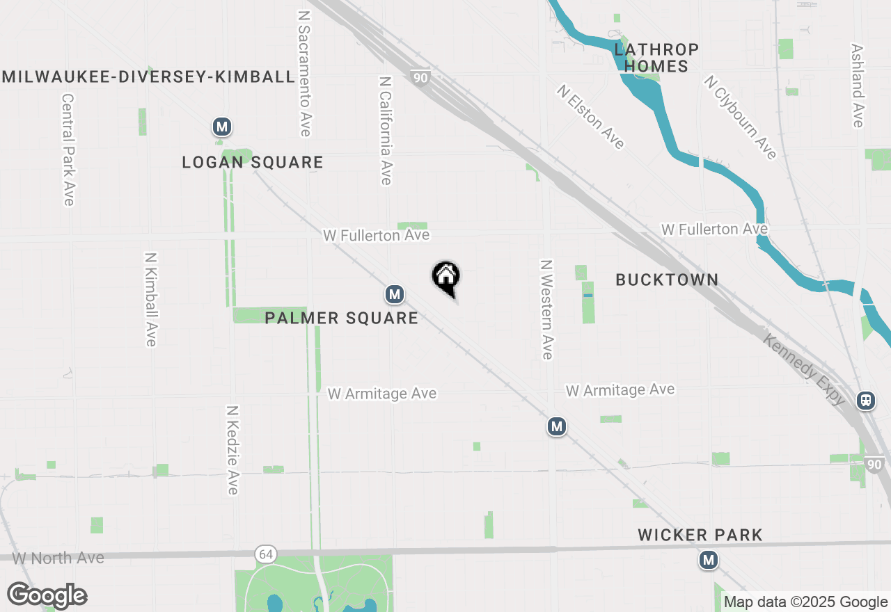 Map of 2168 N Talman Avenue #1, Chicago, IL 60647