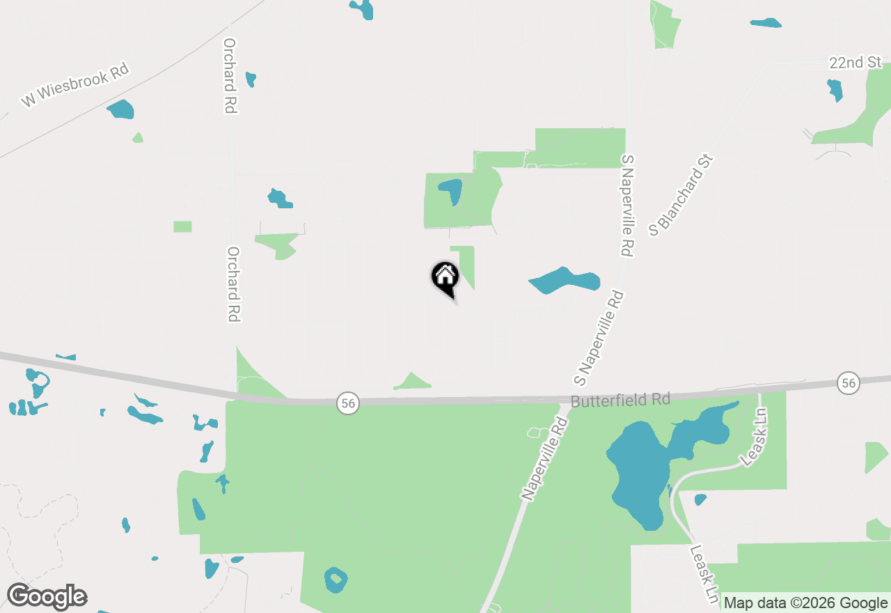 Map of 2017 Somerset Lane, Wheaton, IL 60189