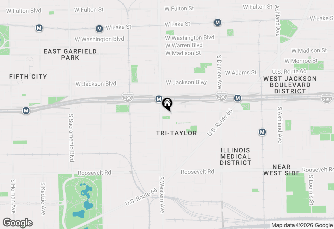Map of 2333 W Harrison Street #1, Chicago, IL 60612