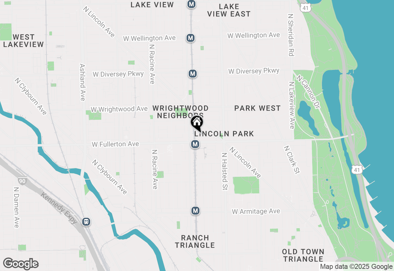 Map of 957 W Montana Street #1S, Chicago, IL 60614