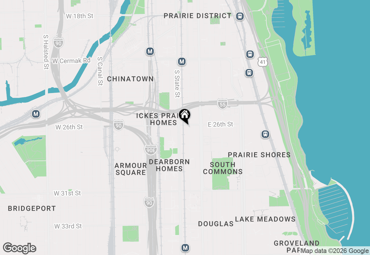 Map of 21 E 26th Street #3, Chicago, IL 60616