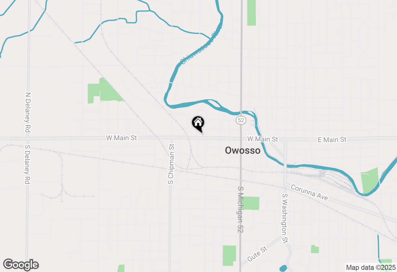 Map of 822 W Main Street, Owosso, MI 48867