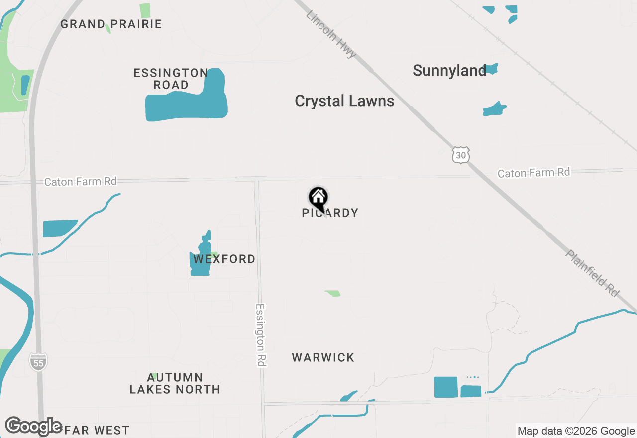 Map of 2913 Vimy Ridge Drive, Joliet, IL 60435