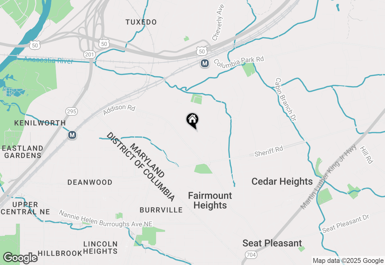 Map of 1312 Dunbar Oaks Drive, Capitol Heights, MD 20743