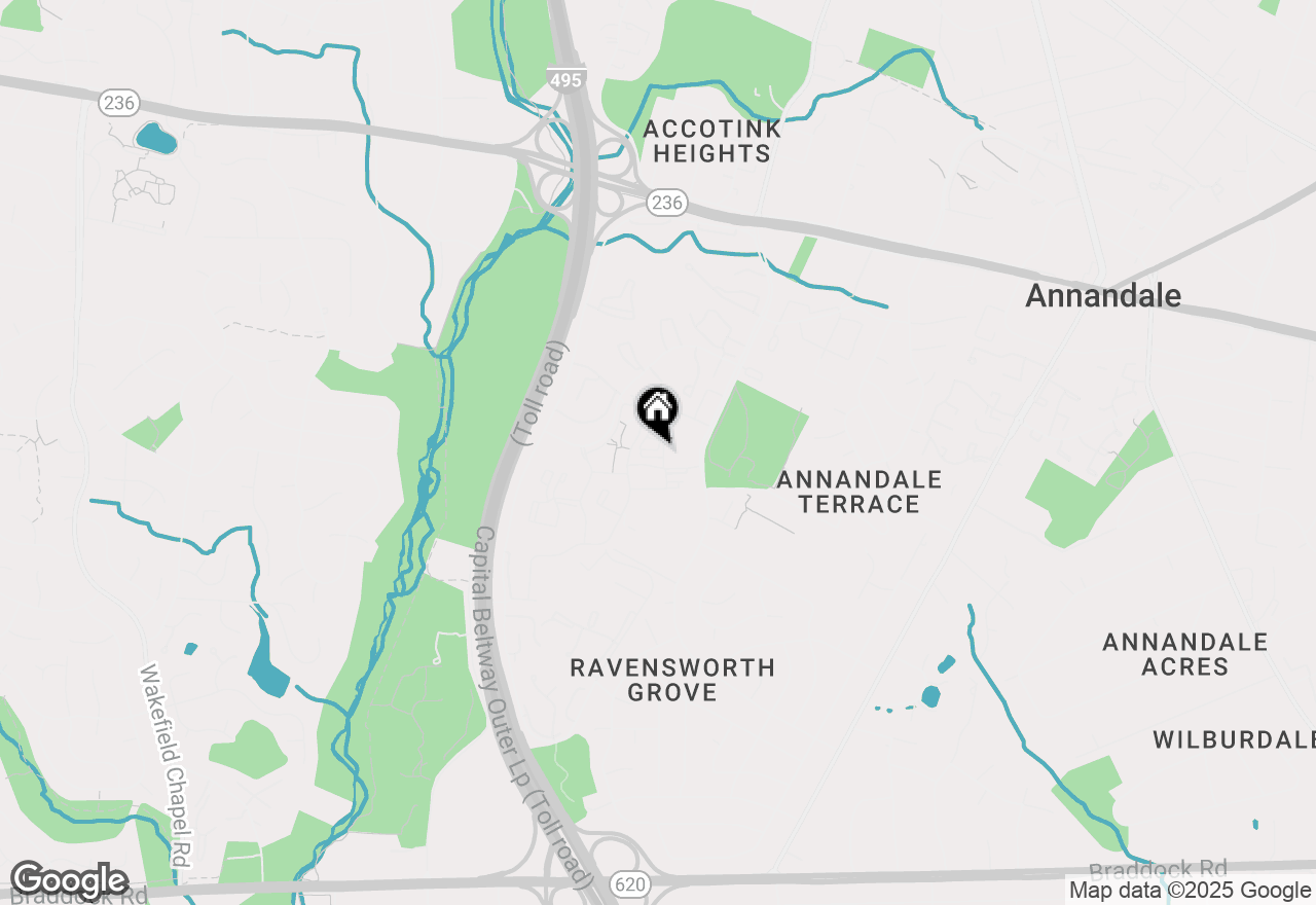 Map of 7838 Francis Dickens Lane, Annandale, VA 22003