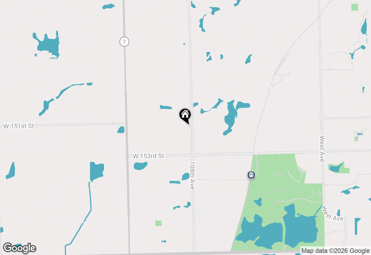 Map of 10932 W 151st Street, Orland Park, IL 60467