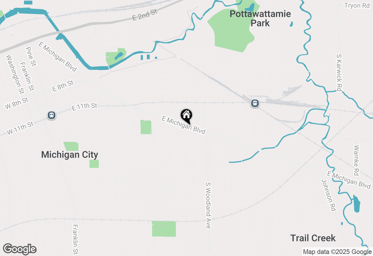 Map of 1617 E Michigan Boulevard, Michigan City, IN 46360