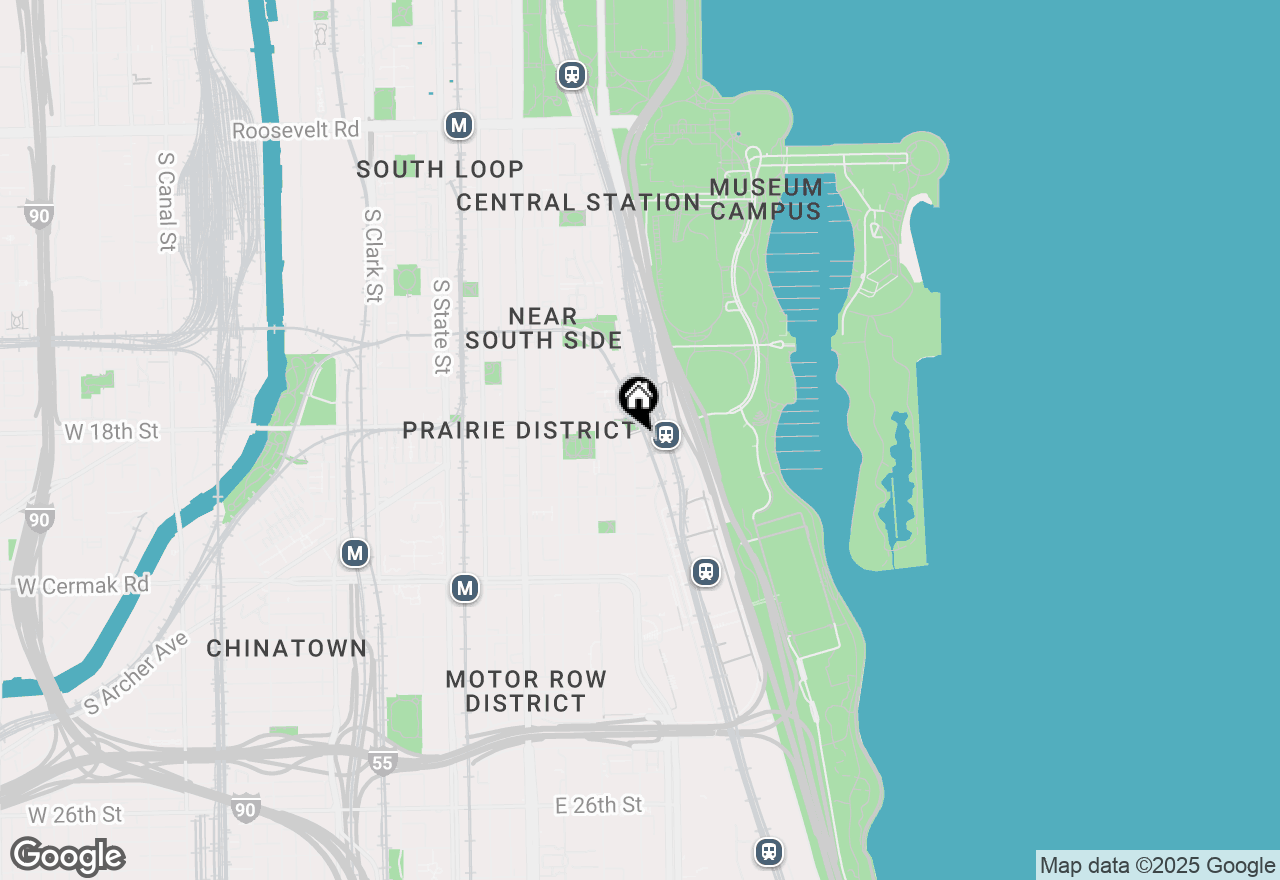 Map of 1841 S Calumet Avenue #2105, Chicago, IL 60616