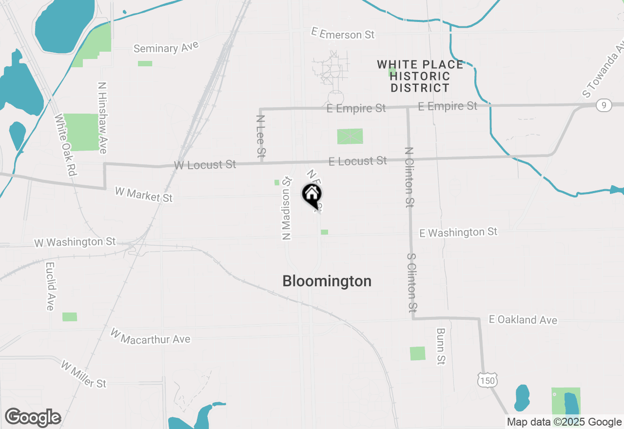 Map of 315 N Main Street, Bloomington, IL 61701