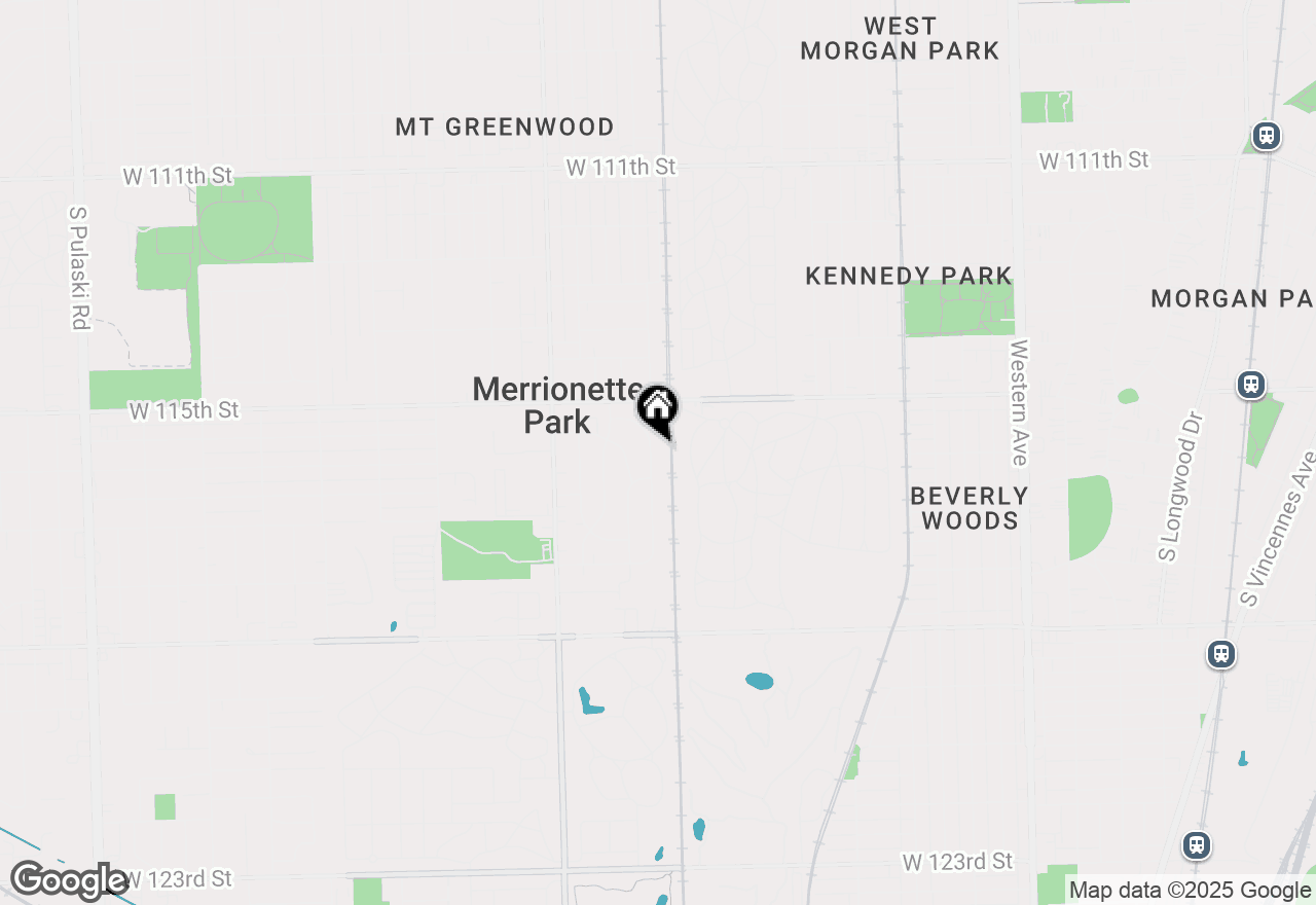 Map of 11551 S Sacramento Drive, Merrionette Park, IL 60803