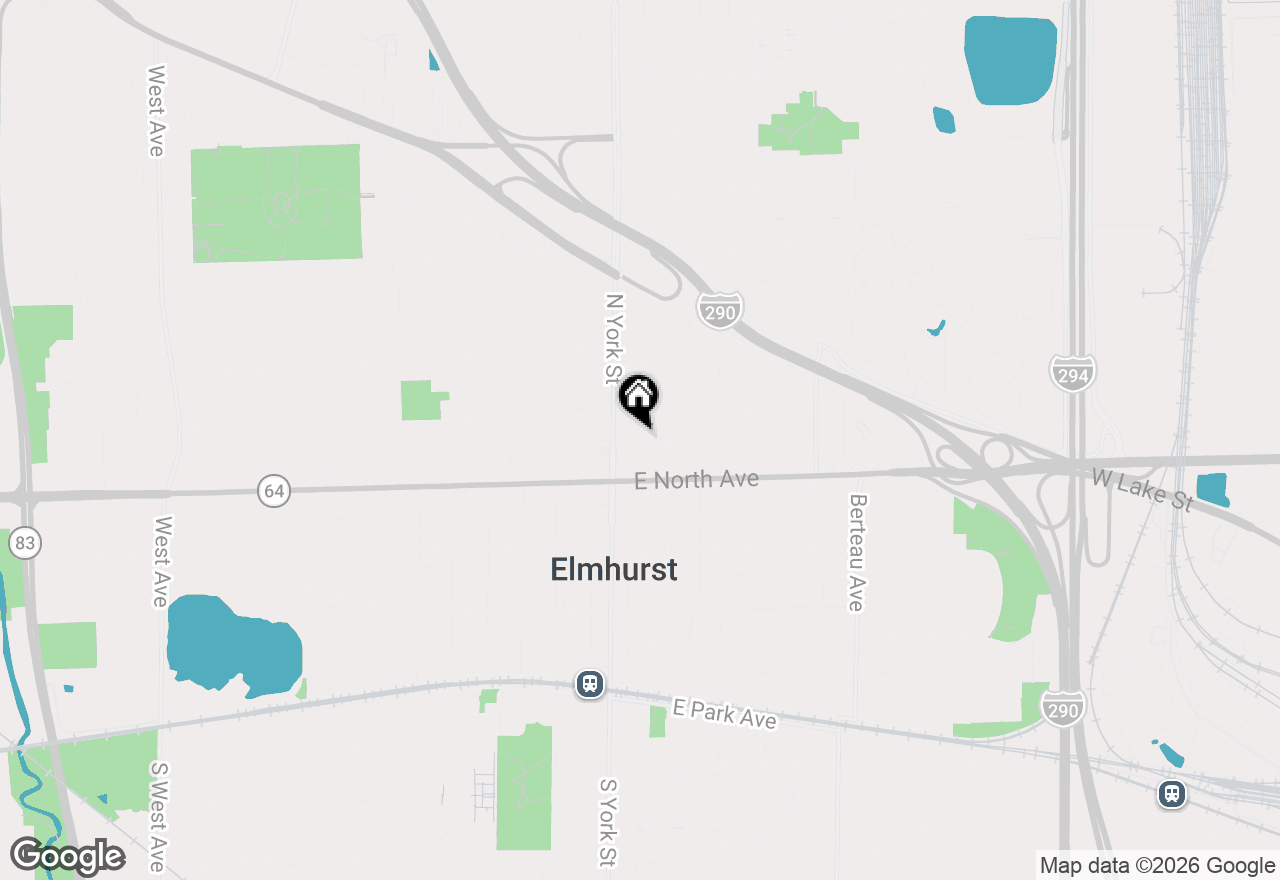 Map of 123 E Columbia Avenue, Elmhurst, IL 60126