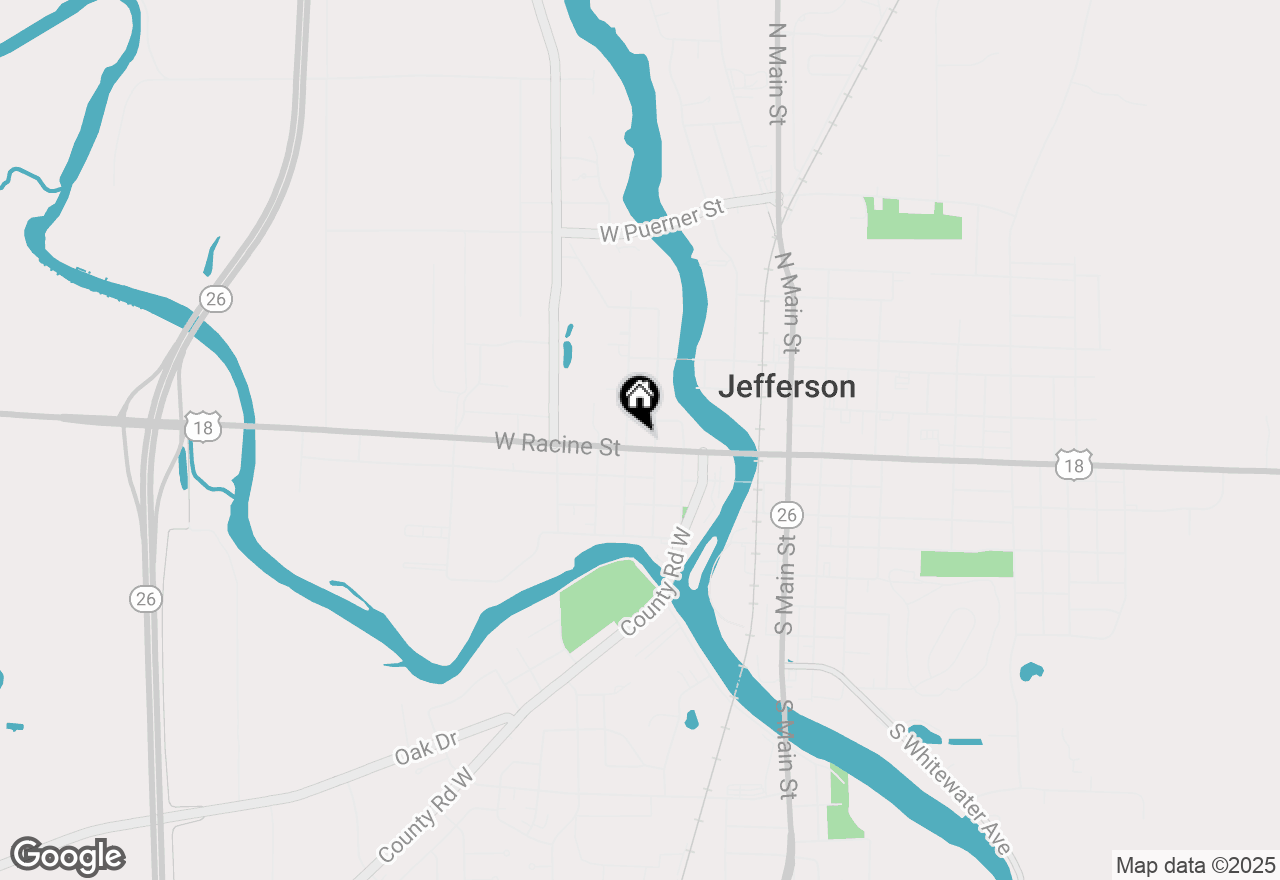 Map of 311 W Racine St, Jefferson, WI 53549