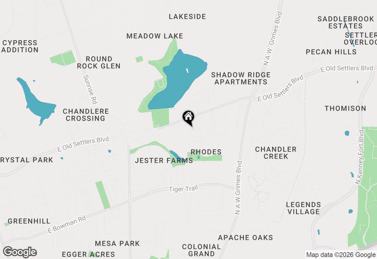 Map of 1301 Deerhound Pl, Round Rock, TX 78664