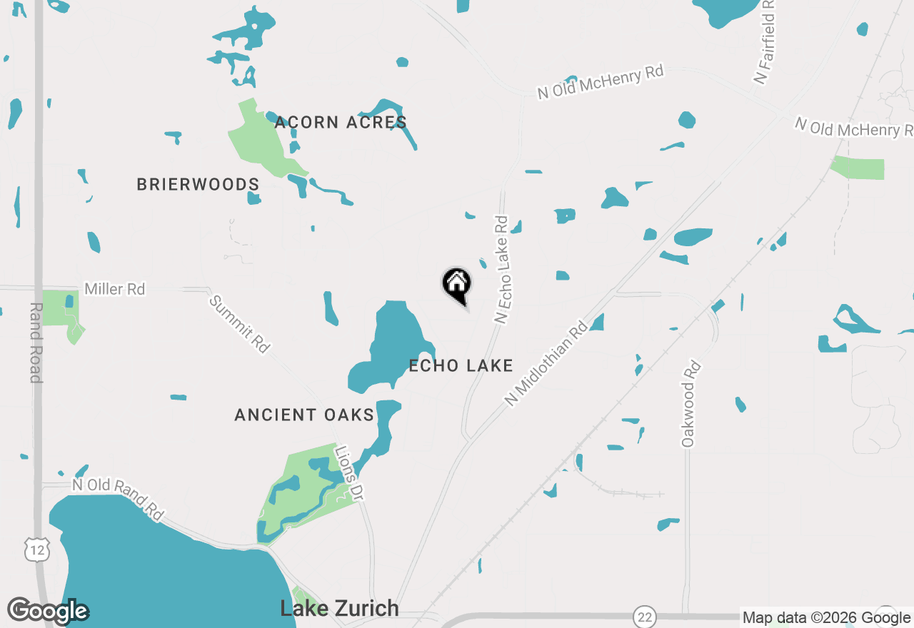 Map of 23210 W Lone Tree Lane, Lake Zurich, IL 60047