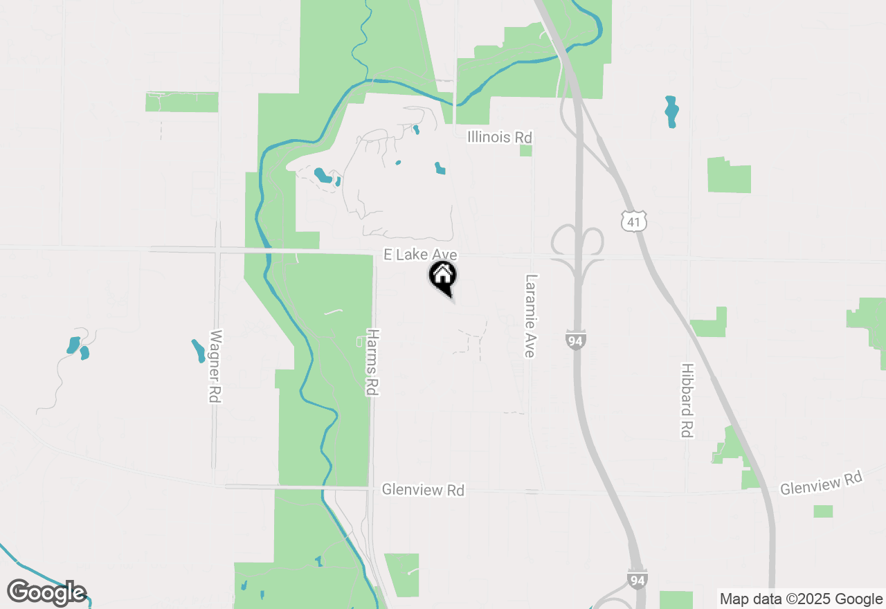 Map of 1247 Sherwood Road, Glenview, IL 60025