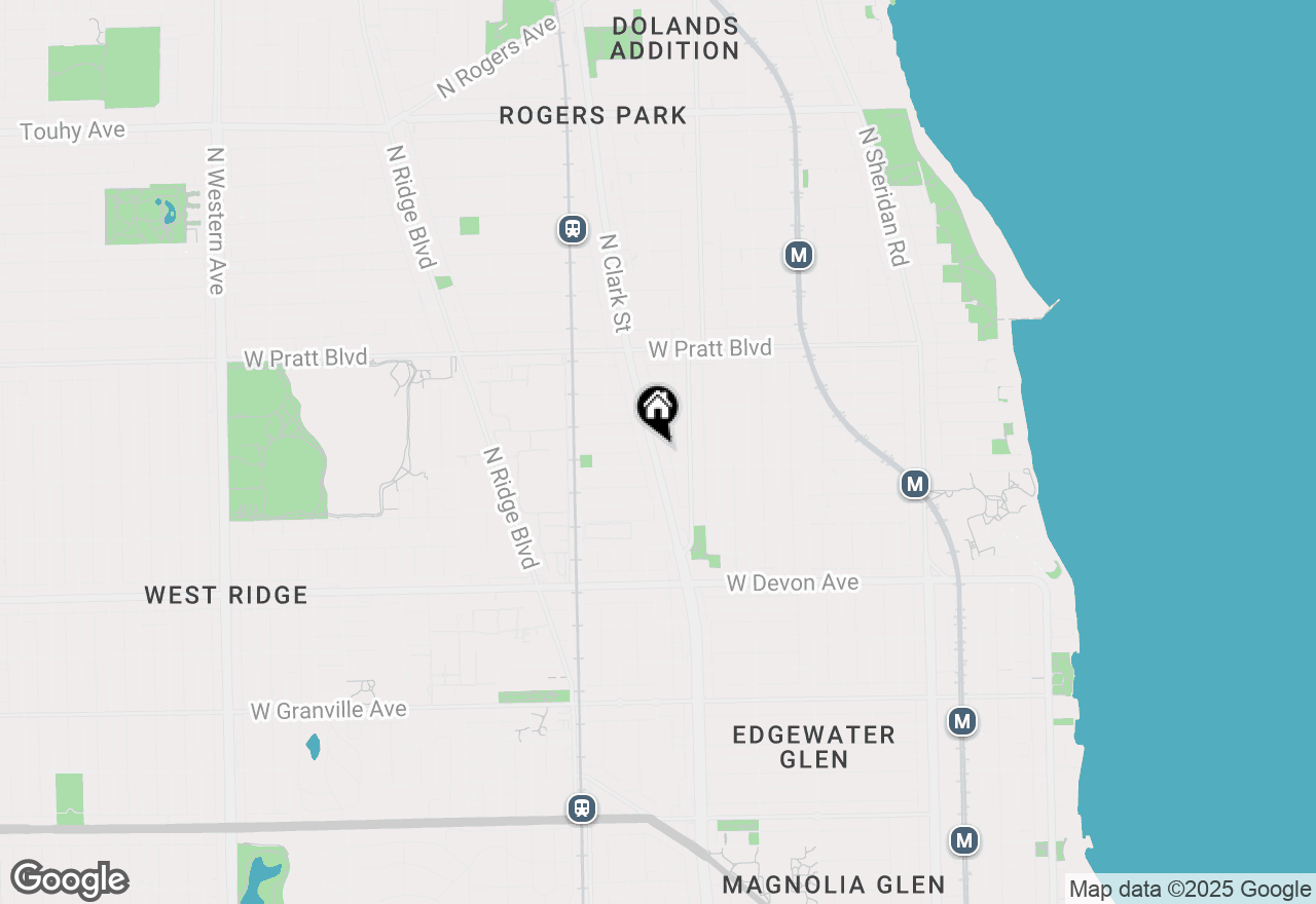 Map of 6615 N Clark Street #2R, Chicago, IL 60626