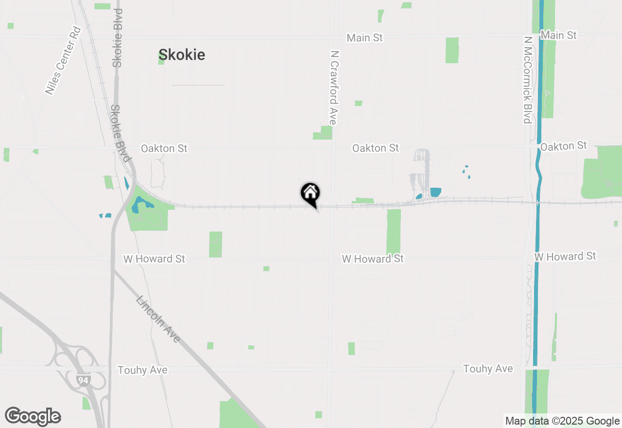 Map of 4050 Harvard Terrace, Skokie, IL 60076