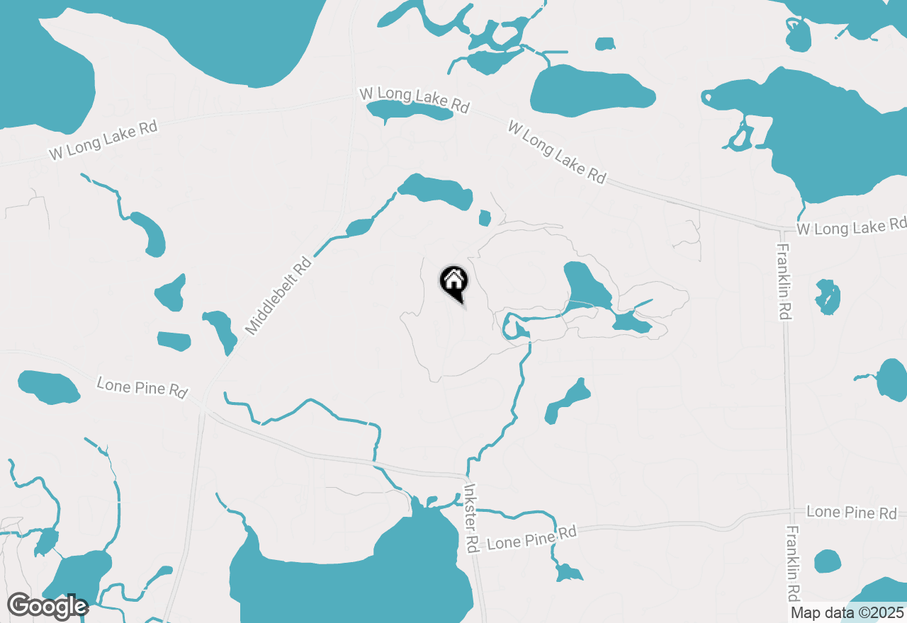 Map of 1992 Bent Tree Trail, Bloomfield Hills, MI 48302