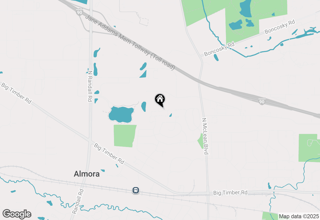 Map of 43 Creekside Circle, Elgin, IL 60123