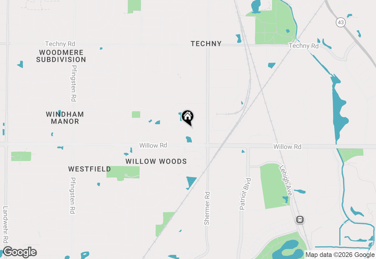 Map of 3042 Lexington Lane #3R41, Glenview, IL 60026